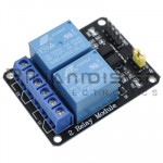 Relay Module | 2 Channel | 5Vdc | 1 x Μεταγωγικές Επαφές | Trigger 5mA & Optocoupler