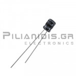 Electrolytic Capacitor  10μF 105C  25V Ø4x5mm P1.5